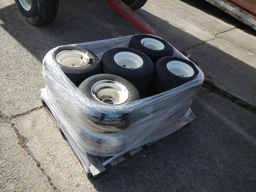 (10) 18X/8.50-8 GOLF CART TIRES AND WHEELS