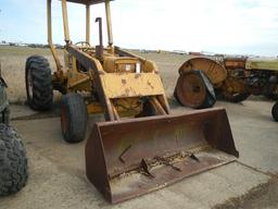 ALICE CHAMBERS 615 WHEEL TRACTOR  WITH FRONT LOADER, OPEN ROPS