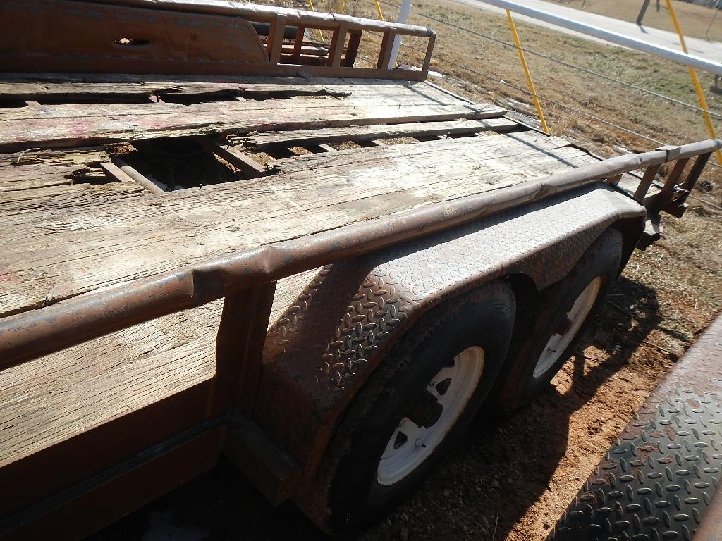 SHOPBUILT 20' UTILITY TRAILER,  TANDEM AXLE, SINGLE TIRE S# N/A C# 50387