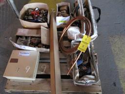 CONTENTS OF PALLET  COPPER, MISC FITTINGS AND MISC ITEMS