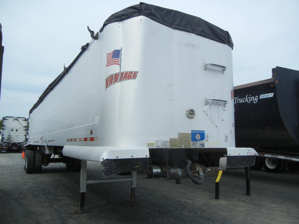 2006 VANTAGE 39' ALUMINUM DUMP TRAILER,  FRAMELESS, TANDEM AXLE, AIR RIDE,