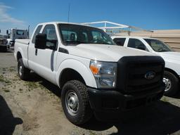 2015 FORD F250 PICKUP 156492  EXTENDED CAB, 4X4, V8 GAS, AUTOMATIC,PS, AC C