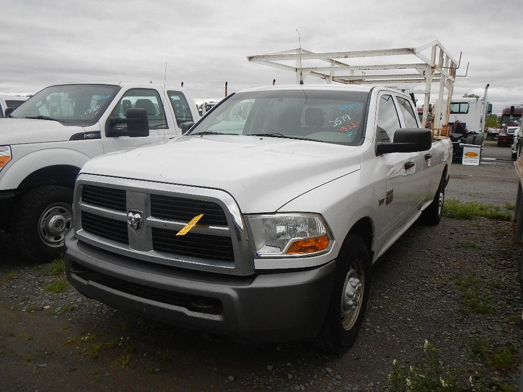 2011 DODGE RAM 2500 PICKUP 174371  CREW CAB, V8 GAS, AT, PS, AC, LADDER RAC