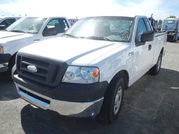 2008 FORD F150 PICKUP, 100728  V8 GAS, AT, PS, AC S# 1FTRF12W98KD60154 C# 5