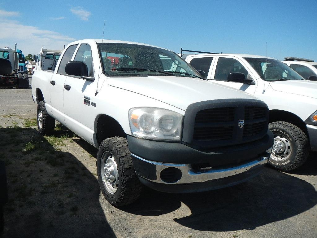 2007 DODGE RAM 2500 PICKUP TRUCK, 239K+  CREW CAB, 4X4, V8 GAS, AT, PS, AC