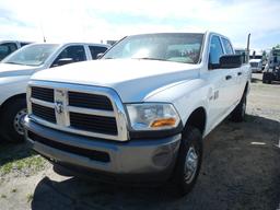 2010 DODGE RAM 2500 PICKUP TRUCK, 143K+  4X4, V8 GAS, AT, PS, AC S# 3D7TT2C