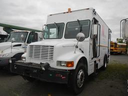 2002 INTERNATIONAL 4900 RAIL INSPECTION TRUCK, 209,809 mi,  IH DT466 DIESEL