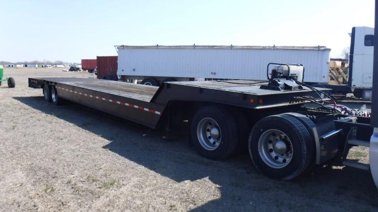 2008 TRAIL-EZE TE80XT48 TRAILER - HYD TAIL  48', TOP DECK W/HYD WINCH, HYD