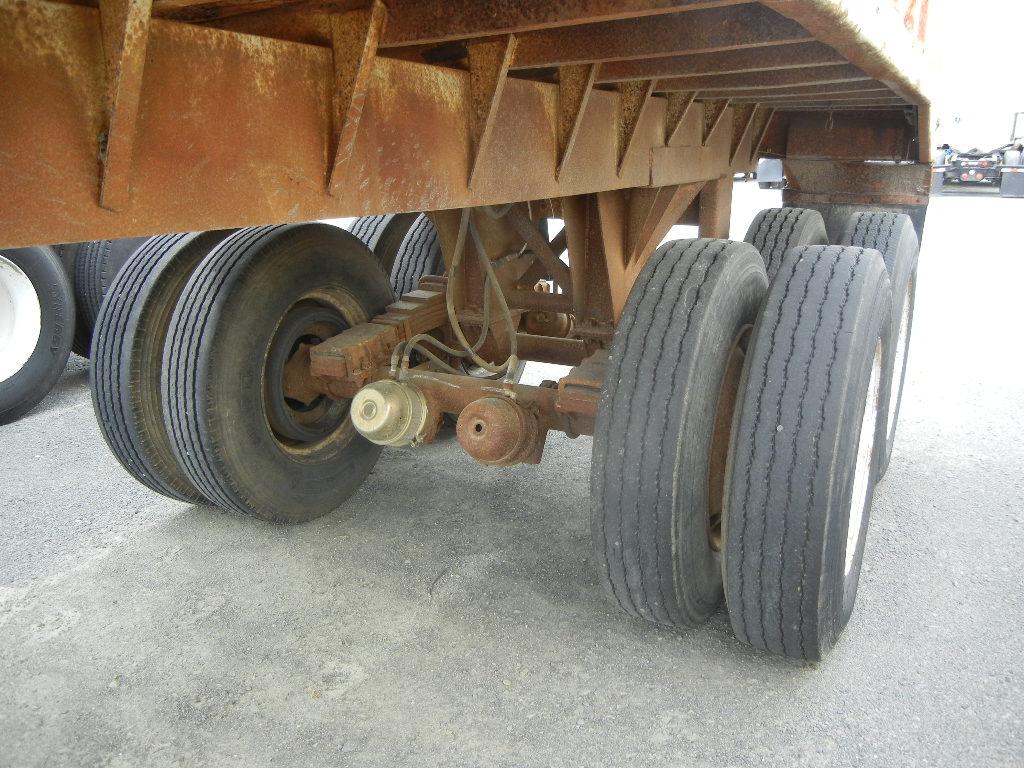 1985 LUFKIN TD25 END DUMP TRAILER,  22', TANDEM AXLE, CENTER POINT SUSPENSI