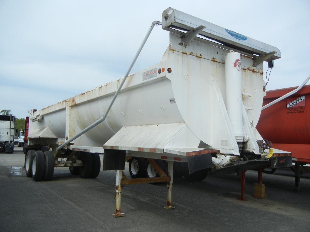 2006 DRAGON 32' EDT END DUMP TRAILER,  STEEL, ROUND BOTTOM, TANDEM AXLE, CE