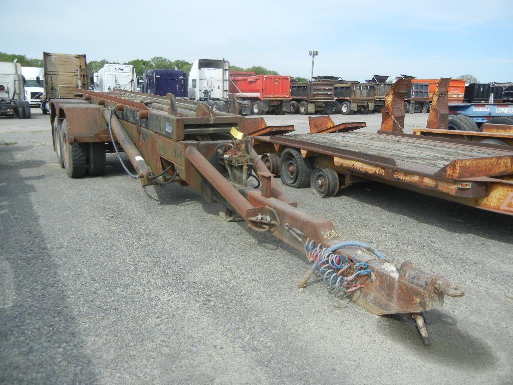 G & H 1700L ROLL OFF TRAILER,  PINTLE HITCH, TANDEM AXLE, SPRING SUSPENSION