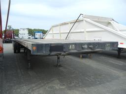 1999 TRAILMOBILE 48X102 FLATBED TRAILER,  SPREAD AXLE, AIR RIDE, 24.5 TIRES