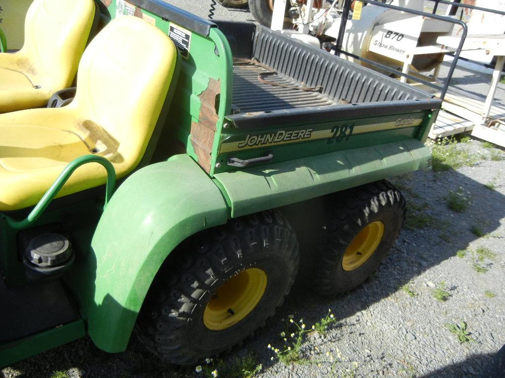 JOHN DEERE GATOR ATV,  6-WHEEL, GAS S# 003607