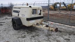 1998 INGERSOLL RAND P185 WJD PORTABLE AIR COMPRESSOR,  JOHN DEERE DIESEL S#