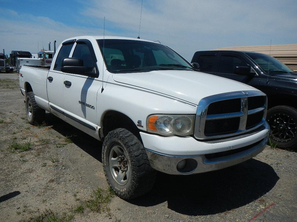 2004 DODGE 2500 PICKUP TRUCK,  CUMMINS DIESEL, AUTOMATIC, 4X4, PS, AC S# 3D