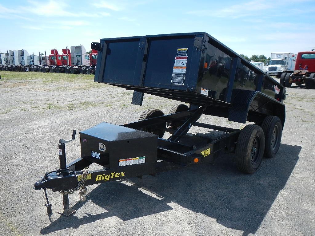 2019 BIG TEX 70SR DUMP TRAILER,  8', TANDEM AXLE, SINGLE TIRE, SWINGING REA