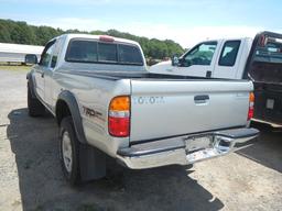 2004 TOYOTA TACOMA PICKUP TRUCK,  EXTENDED CAB, 6 CYLINDER GAS, AUTOMATIC,