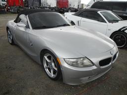 2006 BMW V4 CONVERTIBLE CAR, 80,000 MILES  V6 GAS, AT, PS, AC, CRUISE S# 01