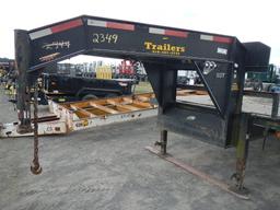 GOOSENECK TRAILER,  36',5' DOVETAIL WITH RAMPS, TANDEM AXLE, DUAL WHEELS,