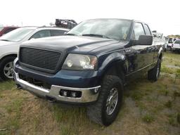 2006 FORD F150 PICKUP TRUCK, 200K+ MILES  4X4, EXTENDED CAB, V8 GAS, AT, PS