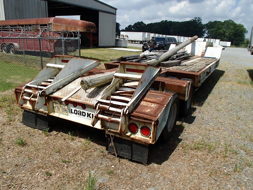 1992 LOAD KING CS50/60-2 LOWBOY TRAILER,  25-30 TON, TANDEM AXLE, DOVETAIL,