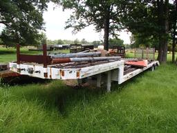 DORSEY LOWBOY TRAILER,  TANDEM AXLE, DUALS, DOVETAIL, NO RAMPS