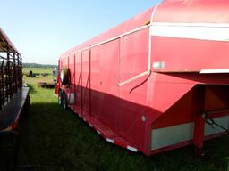 1995 CHAPARALL G-CARGO ENCLOSED CARGO TRAILER,  GOOSENECK HITCH, 24', TANDE