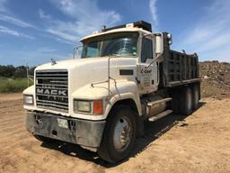 2007 MACK CHN613 DUMP TRUCK, 534,427+ mi,  TANDEM, MACK AC-427 DIESEL, 13-S