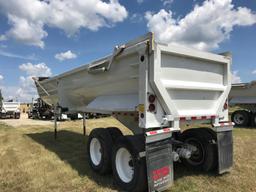 2017 CTS HRD32 END DUMP TRAILER,  32', STEEL, HALF ROUND, CENTERPOINT SPRIN