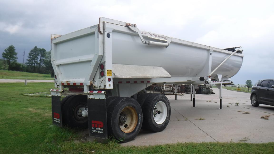 2016 CTS HRD32 END DUMP TRAILER,  32', STEEL, HALF ROUND, CENTERPOINT SPRIN