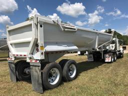 2016 CTS HRD32 END DUMP TRAILER,  32', STEEL, HALF ROUND, CENTERPOINT SPRIN