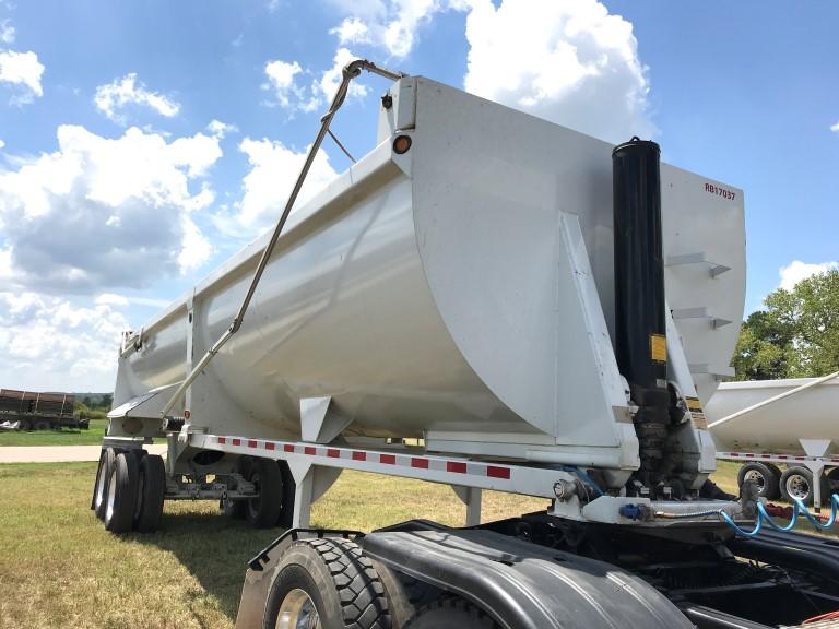 2016 CTS HRD32 END DUMP TRAILER,  32', STEEL, HALF ROUND, CENTERPOINT SPRIN