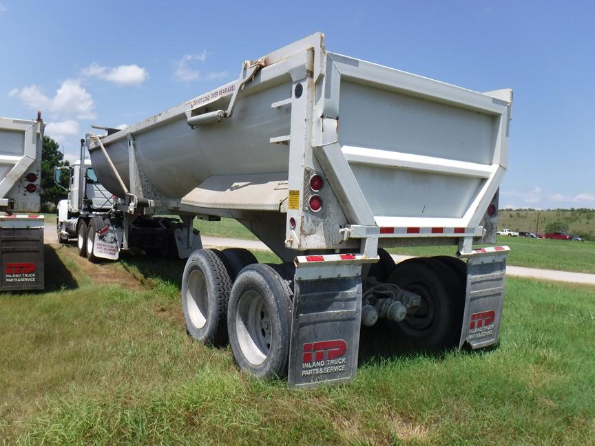 2016 CTS HRD32 END DUMP TRAILER,  32', STEEL, HALF ROUND, CENTERPOINT SPRIN