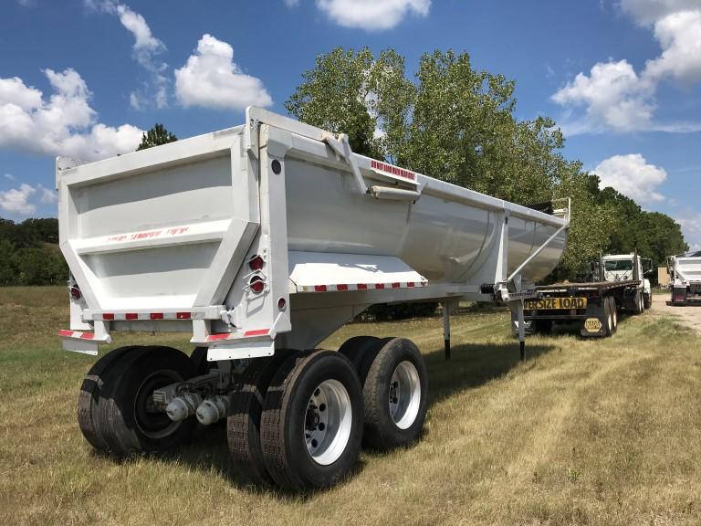 2015 CTS HRD32 END DUMP TRAILER,  32', STEEL, HALF ROUND, CENTERPOINT SPRIN