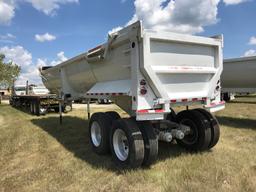 2015 CTS HRD32 END DUMP TRAILER,  32', STEEL, HALF ROUND, CENTERPOINT SPRIN