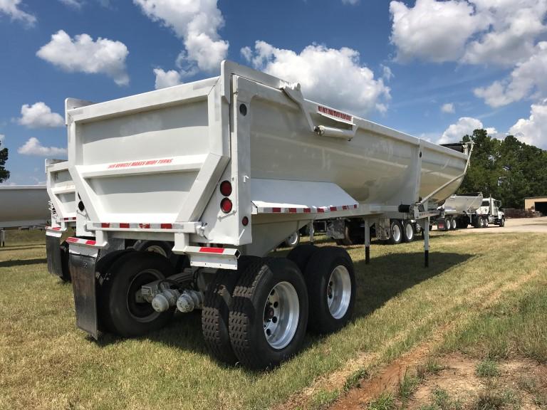 2015 CTS HRD32 END DUMP TRAILER,  32', STEEL, HALF ROUND, CENTERPOINT SPRIN