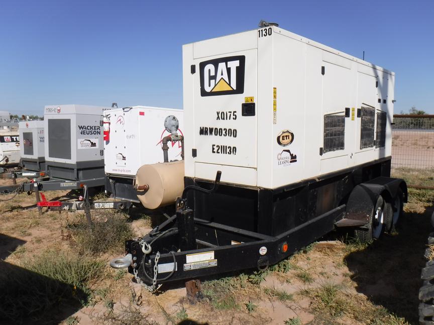 2011 CATERPILLAR XQ175-2 GENERATOR, 11,668+ hrs,  175-KW, CAT LC5 GENERATOR