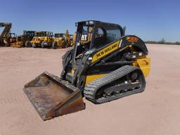 2018 NEW HOLLAND C237 SKID STEER, 609+ hrs,  RUBBER TRACKS, ROPS, QUICK CON