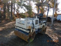 1998 INGERSOLL-RAND DD-24 ROLLER COMPACTOR, 1129 HRS  DOUBLE SMOOTH DRUMS,