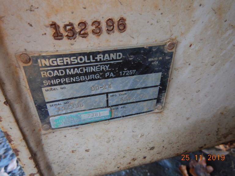 1998 INGERSOLL-RAND DD-24 ROLLER COMPACTOR, 1129 HRS  DOUBLE SMOOTH DRUMS,