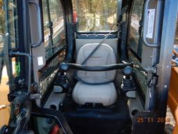 CASE SR220 SKID STEER LOADER, 1827 HRS  ENCLOSED CAB, RUBBER TIRE, FORKS, D