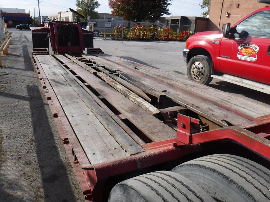 1992 TALBERT 50 TON "RAIL-BED" LOWBOY TRAILER,  HYDRAULIC DETACH, NON GROUN