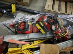 PALLET WITH, (2) MILWAUKEE CORE DRILLS,  VACUUM PUMPS, WATER PUMPS AND MISC