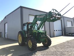 2012 JOHN DEERE 6430 WHEEL TRACTOR, 2585 HOURS ON METER,  CAB, 4X4, AC, HEA