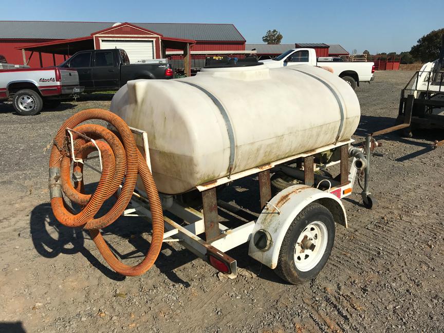 HONEY WAGON VAC TRAILER,  250-GALLON, ELECTRIC MOTOR, SINGLE AXLE, SPRING R