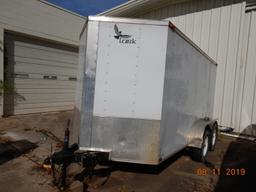 2013 LARK ENCLOSED CARGO TRAILER, VIN# 571BE1220DM000384