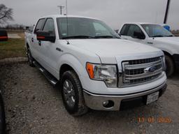 2013 FORD F-150 XLT TRUCK, 79,892+ mi,  CREW CAB, V8 GAS, AUTOMATIC S# F313