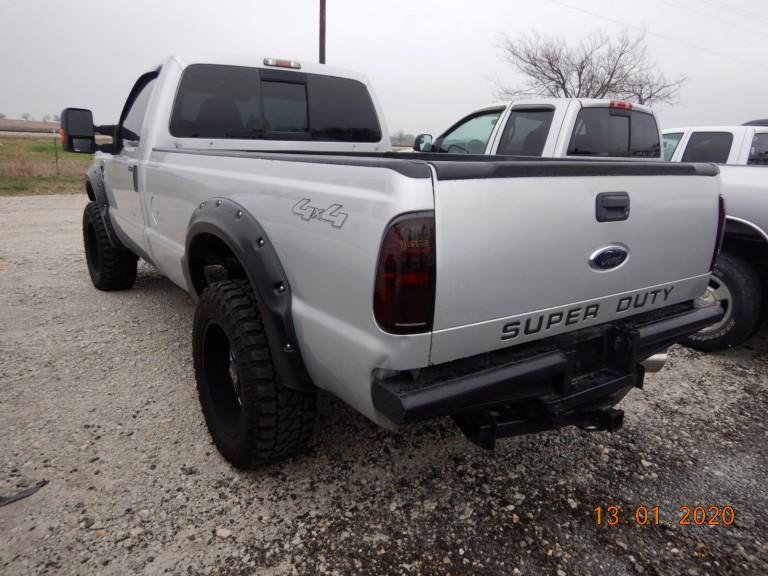 2008 FORD F250 XLT PICKUP TRUCK,  4X4, 6.4L POWERSTROKE DIESEL, AUTOMATIC,