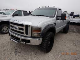 2008 FORD F250 XLT PICKUP TRUCK,  4X4, 6.4L POWERSTROKE DIESEL, AUTOMATIC,