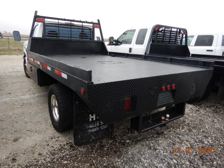 1994 FORD F450 FLATBED TRUCK,  7.3L POWERSTROKE DIESEL, 5 SPEED, AC, PS, S#